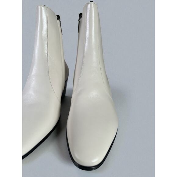 NIB Saint Laurent Vassili 60 Zip Ankle Boots Vintage Pearl EU43.5 Retail $1250 main image 8